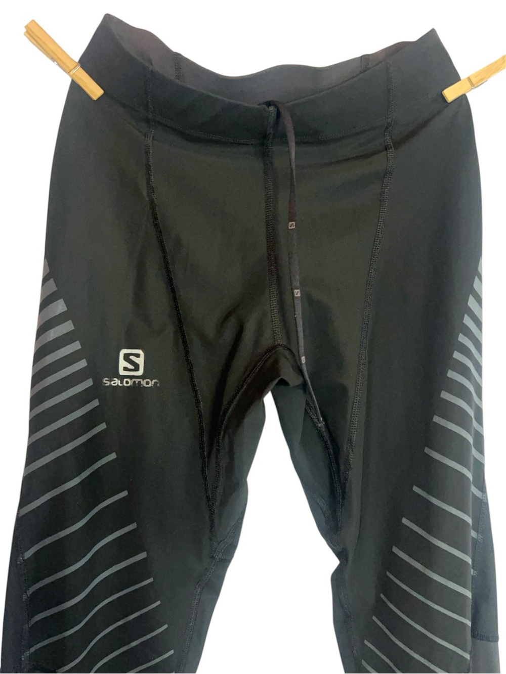 Salomon Black Athletic Leggings Medium